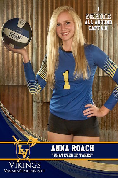 Anna Roach volleyball picture 2017-18
